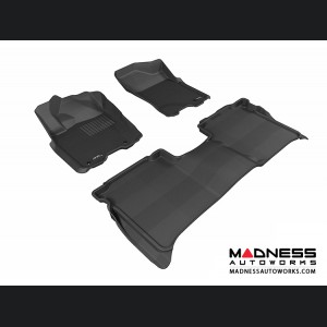 Nissan Titan Crew Cab Floor Mats (Set of 3) - Black by 3D MAXpider